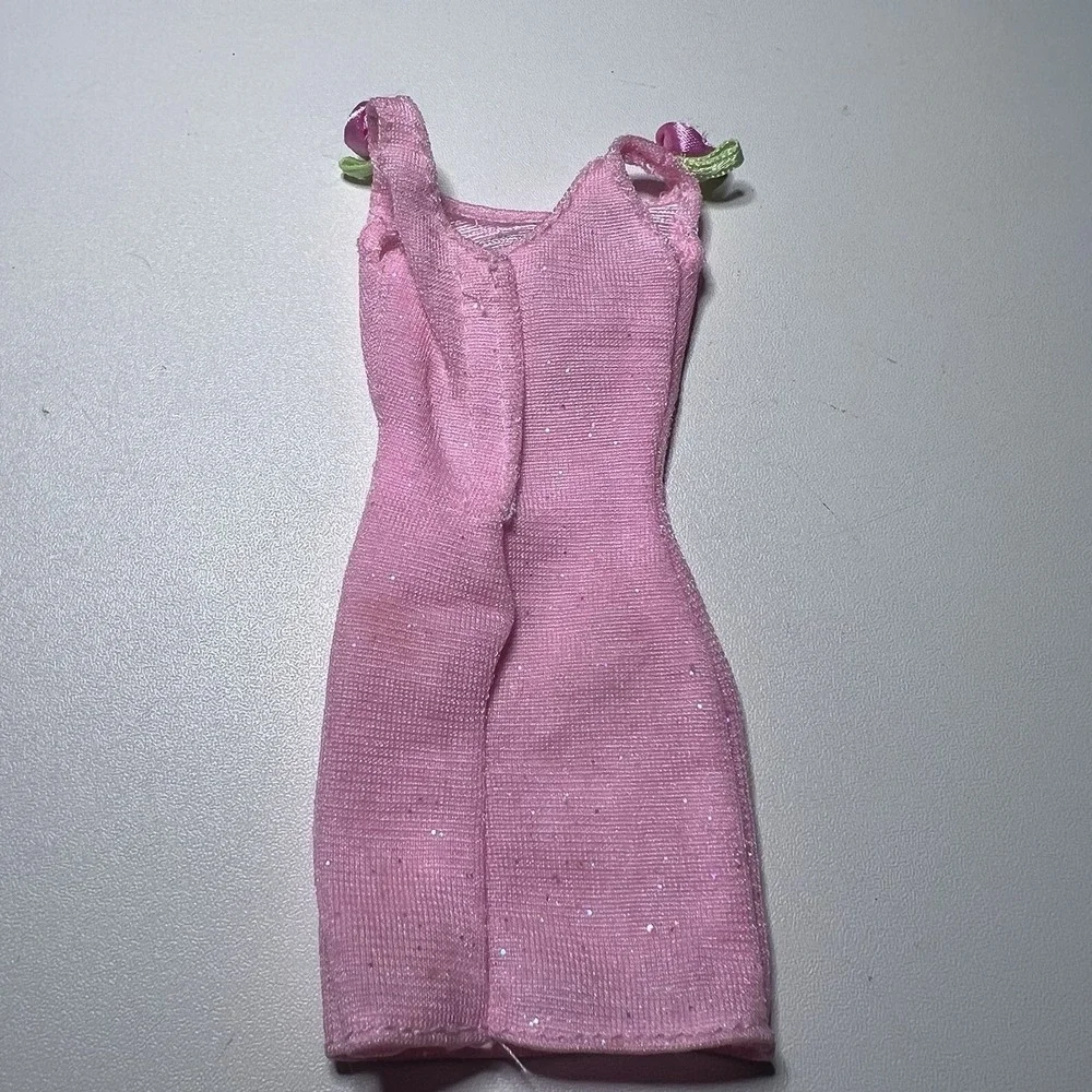 Vtg Barbie Doll Rose‎ Pink Slim Dress